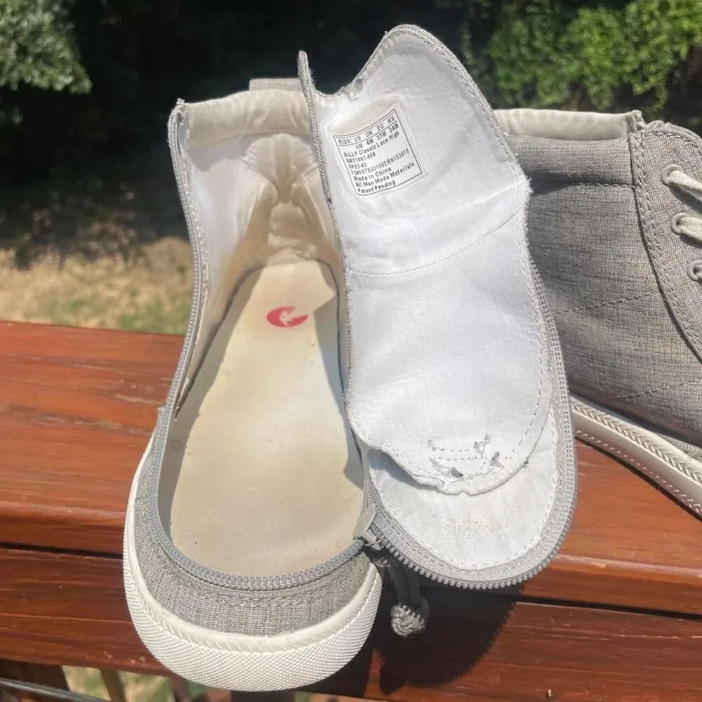 Billy Footwear Grey High Top Support Sneakers